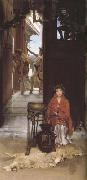 Alma-Tadema, Sir Lawrence The Way to the Temple (mk23) oil